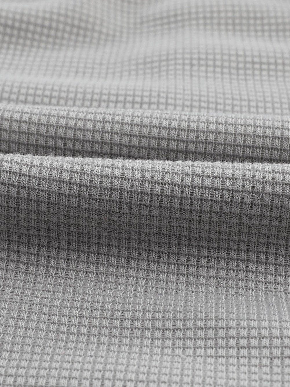 Gray Knit Cargo Pocket Jogger Pants with Waffle Texture