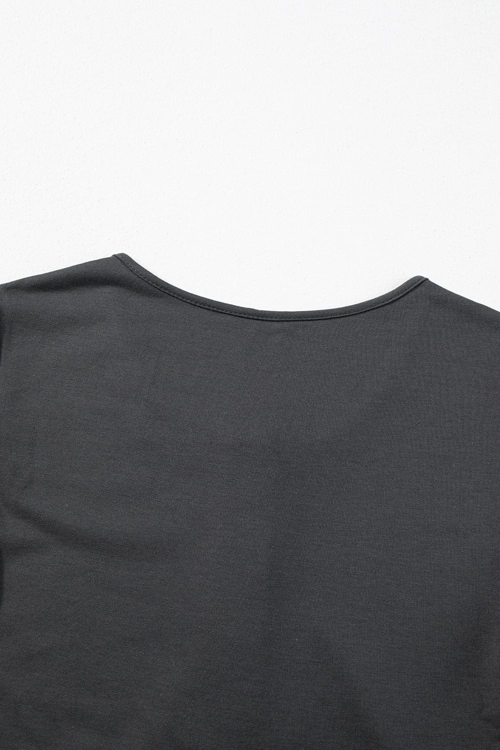 Gray Knit Wide Leg Jumpsuit with Button Detail