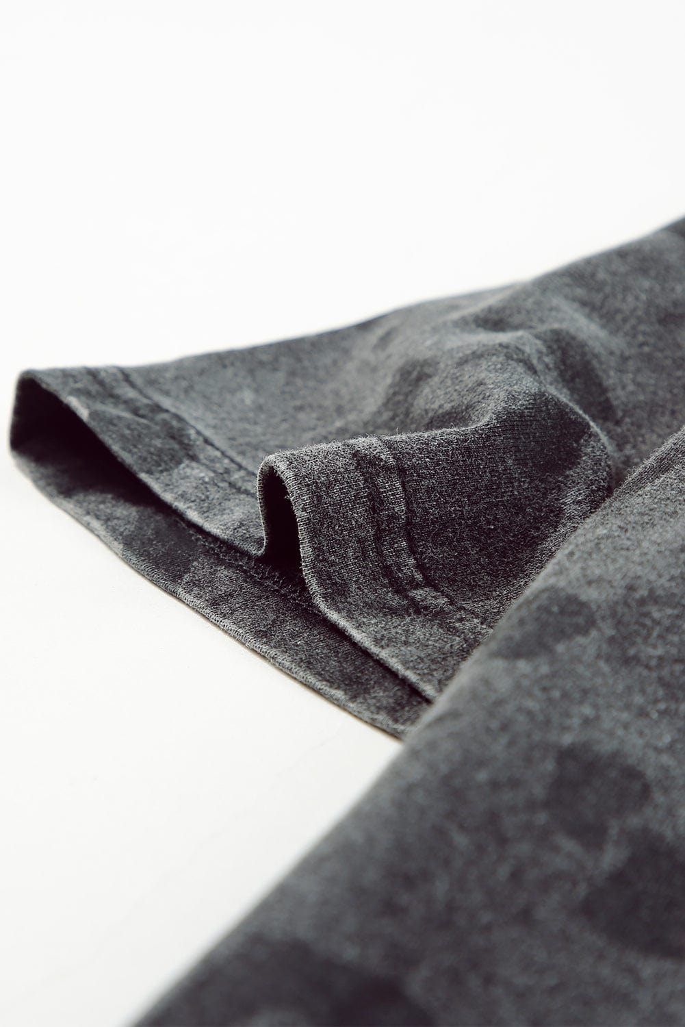 Gray Leopard Print T-Shirt Dress with Handy Pockets