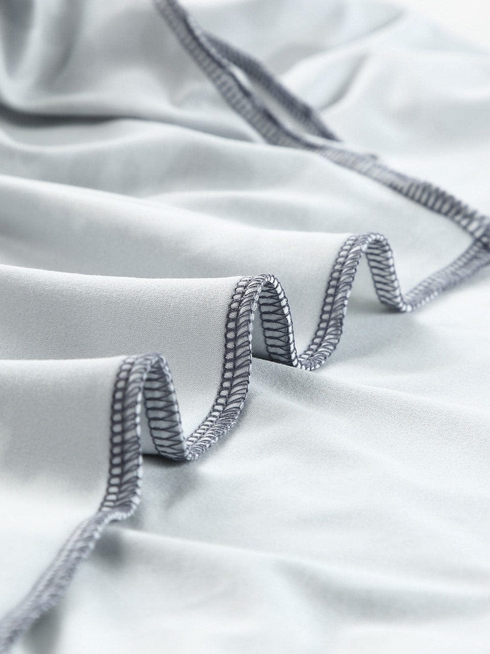 Gray Leopard Tie Dye V-Neck Casual Top