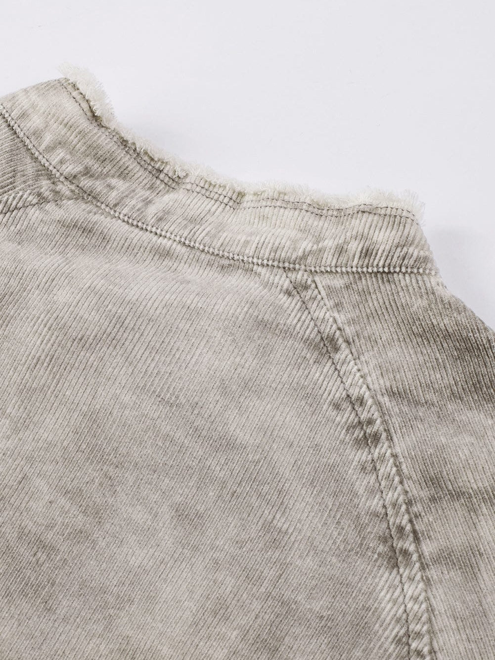 Gray Ombre Long Sleeve Distressed Denim Shirt Dress