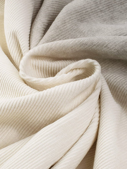 Gray Ombre Long Sleeve Distressed Denim Shirt Dress