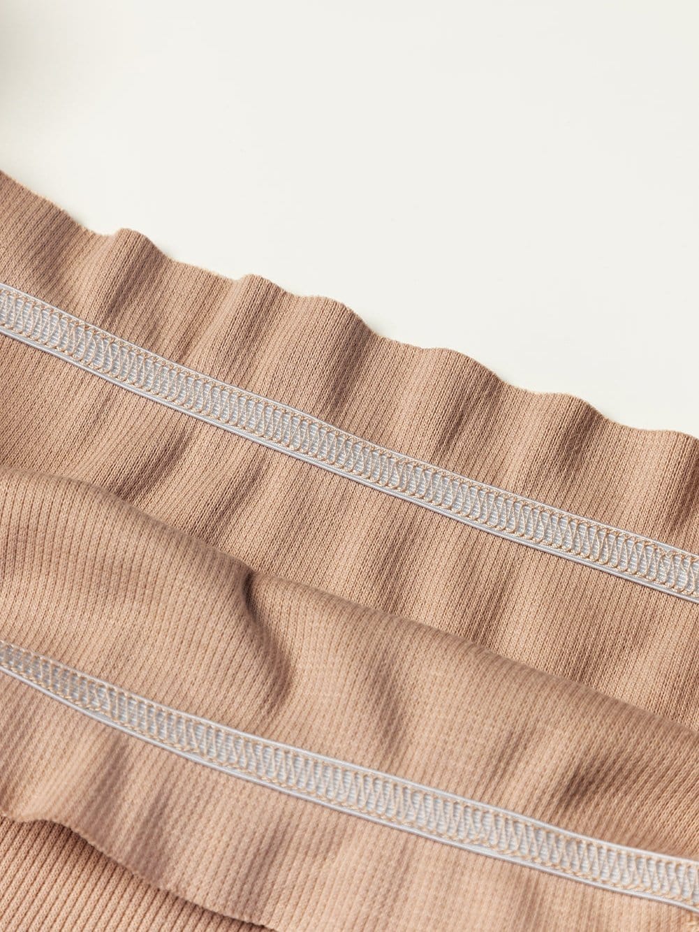 Gray Ribbed Knit Off-Shoulder Sweater Dress with Balloon Sleeves