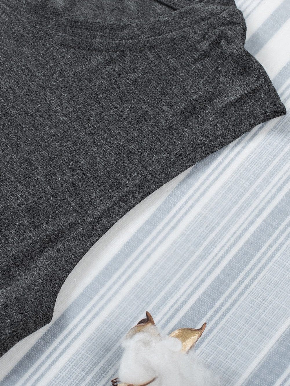 Gray Sleeveless Loose Fit Tank Top