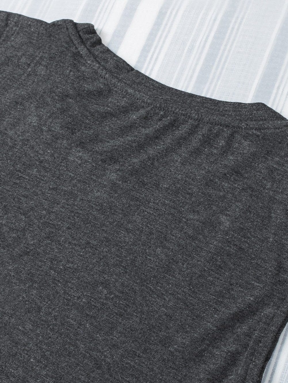 Gray Sleeveless Loose Fit Tank Top