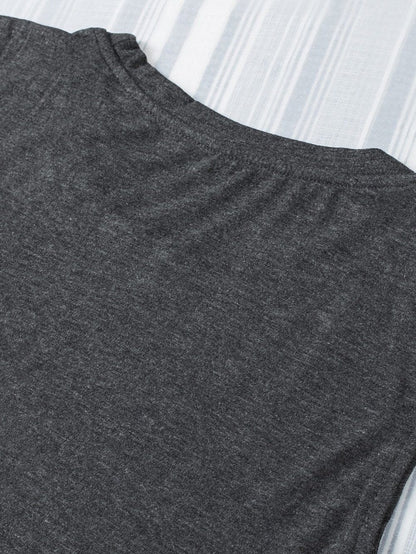 Gray Sleeveless Loose Fit Tank Top