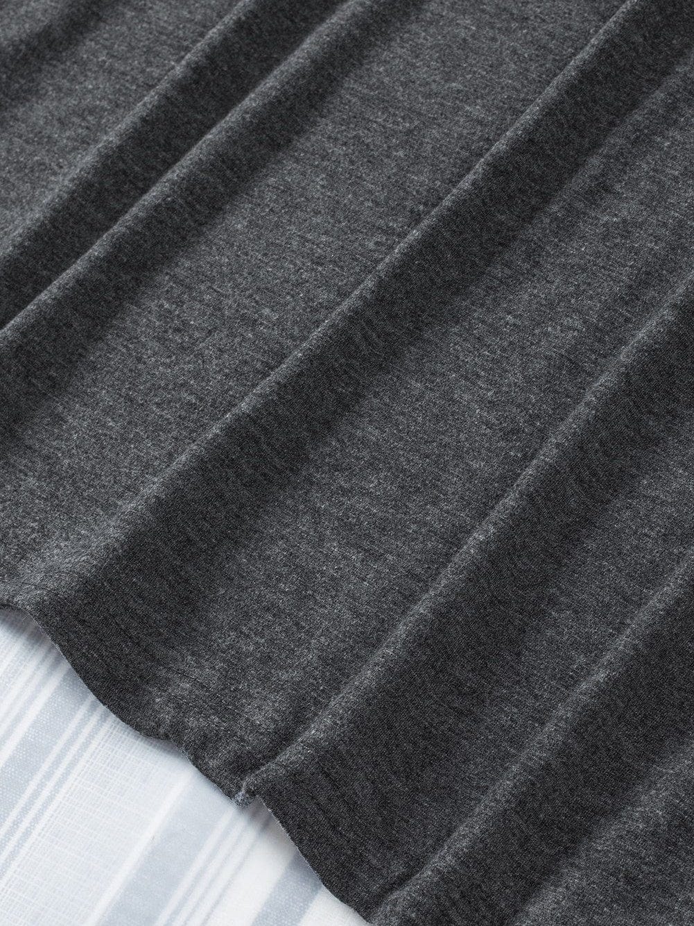 Gray Sleeveless Loose Fit Tank Top