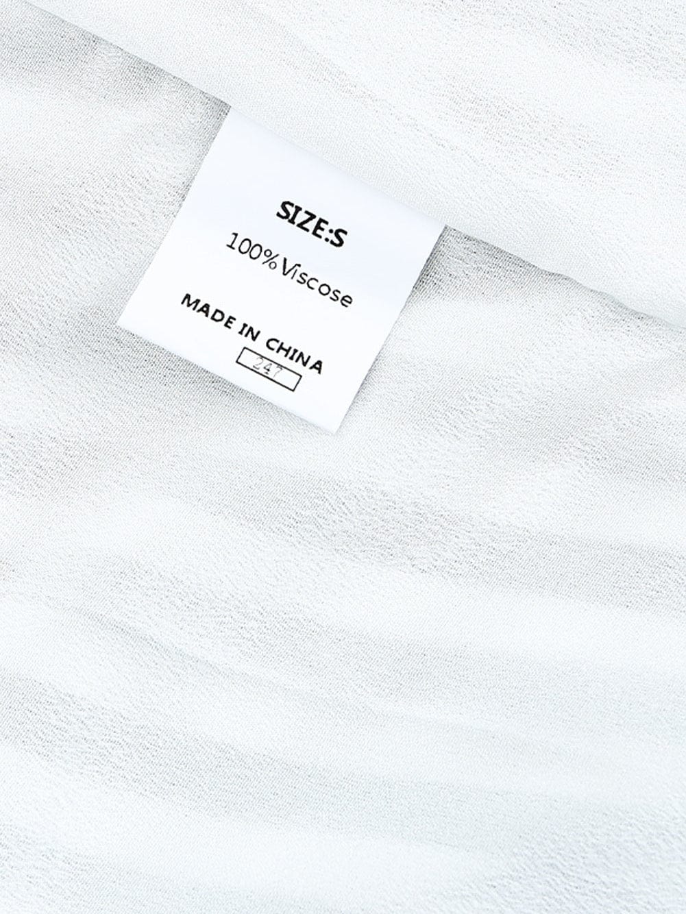 Gray Striped Kimono Sleeve Romper with Tie Front and Pockets