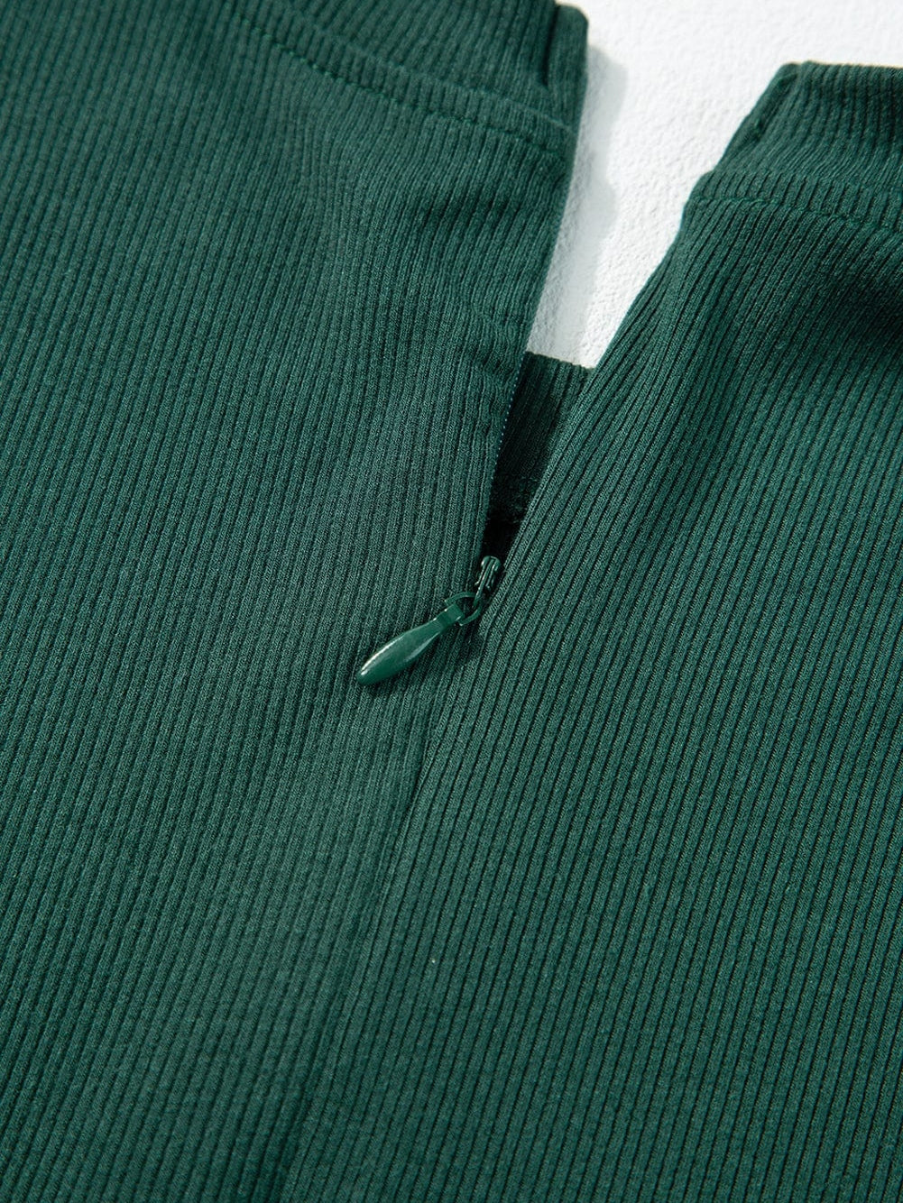 Green A-Line Cinched Waist Sleeveless Jumpsuit with Wide Leg