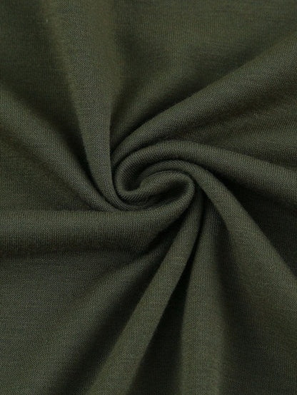 Green American Flag Cutout Tank Top with Keyhole Neckline