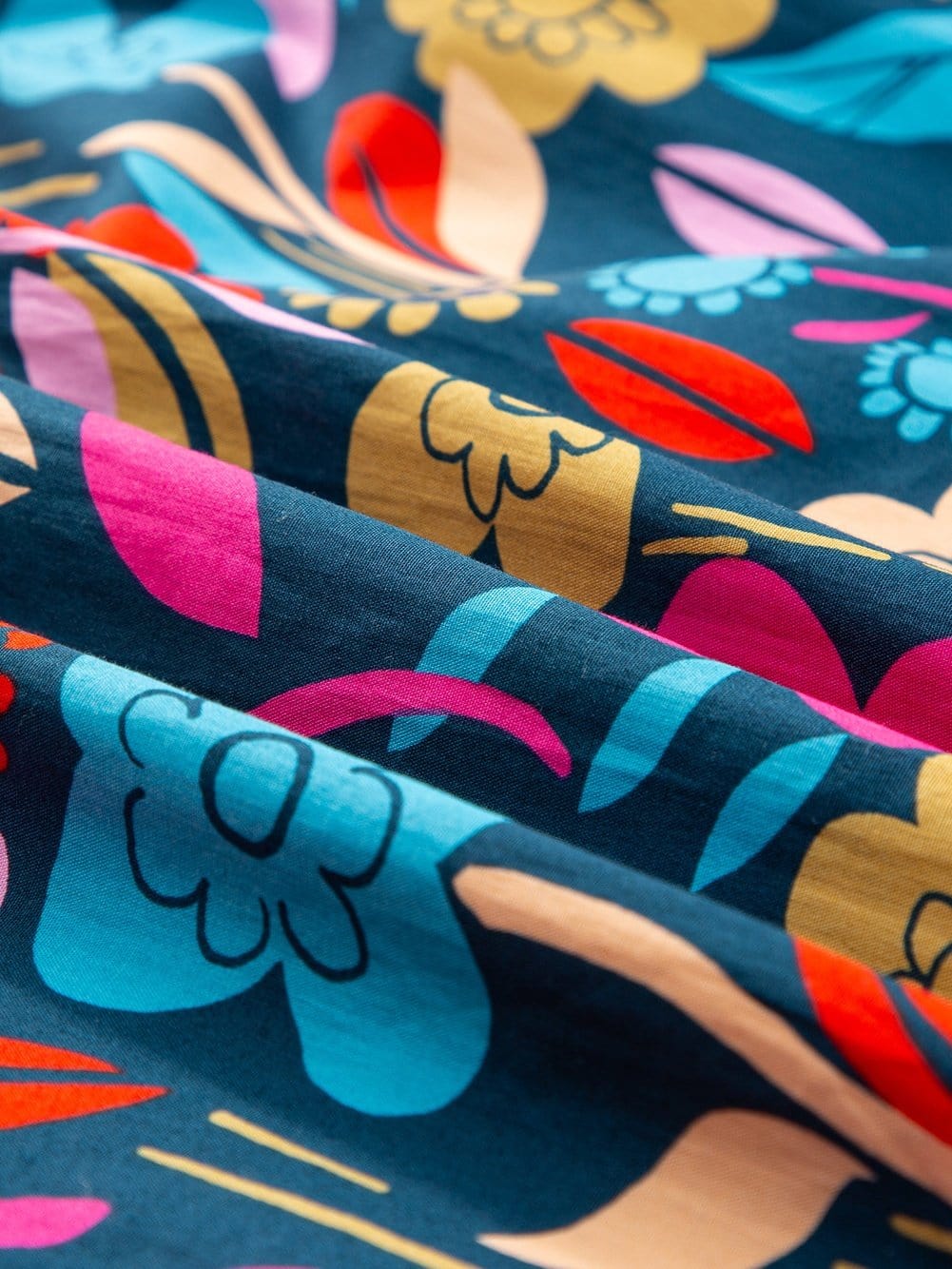 Green Botanical Print Puffed Sleeves Tiered Hem Mini Dress