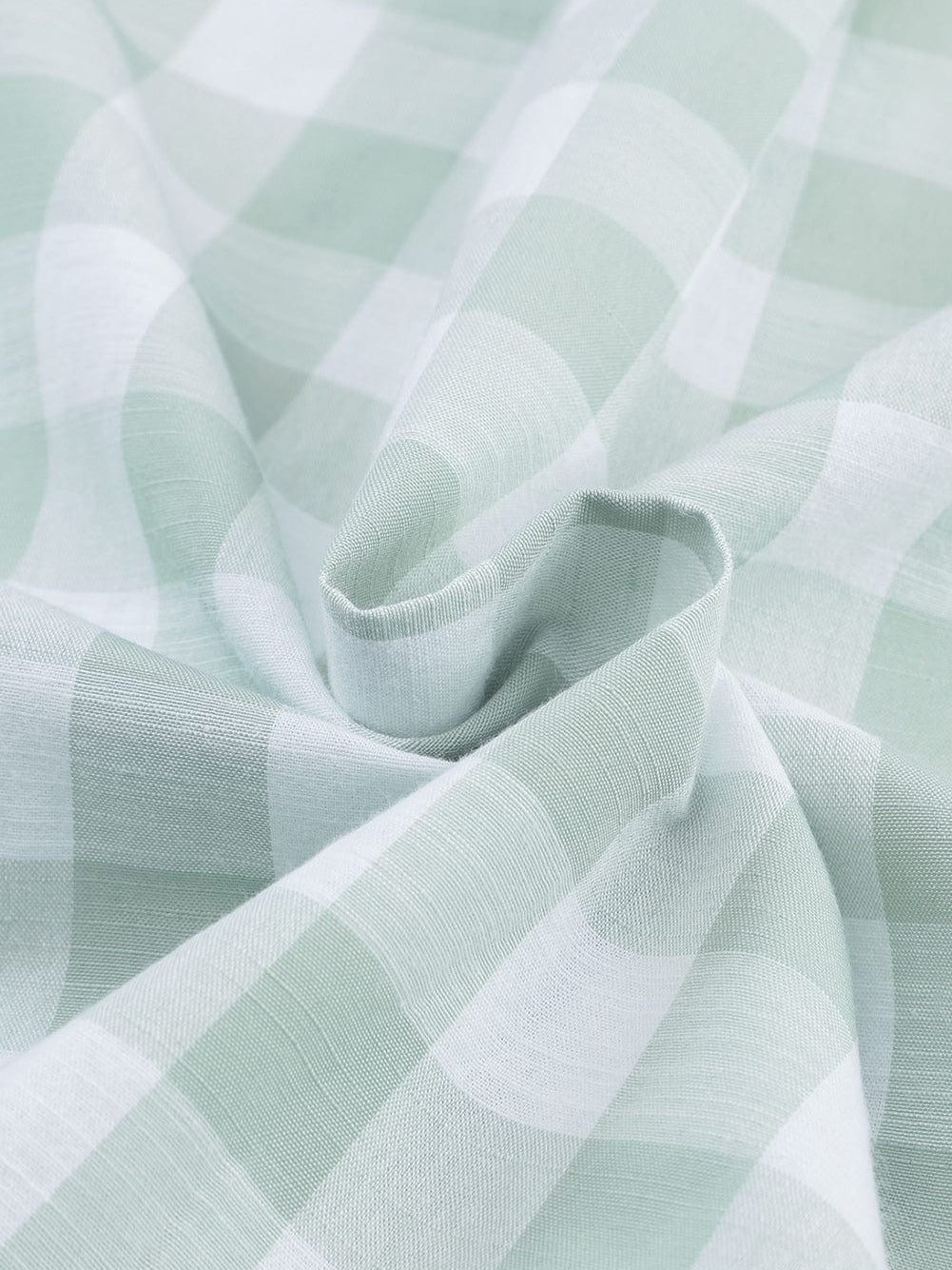 Green Checkered Patchwork Plaid Shacket with Long Sleeves