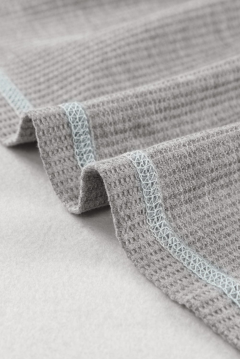 Green Color Block Ruffle Trim V Neck Tank Top