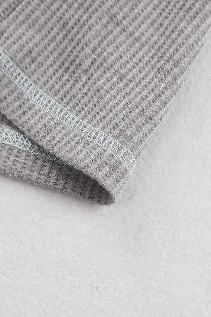 Green Color Block Ruffle Trim V Neck Tank Top