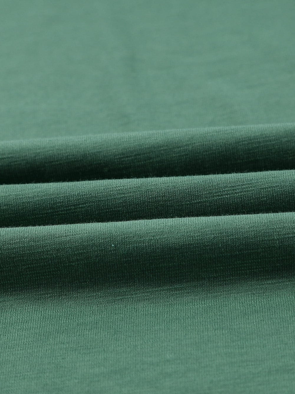 Green Cut-Out Crew Neck Tunic Tee