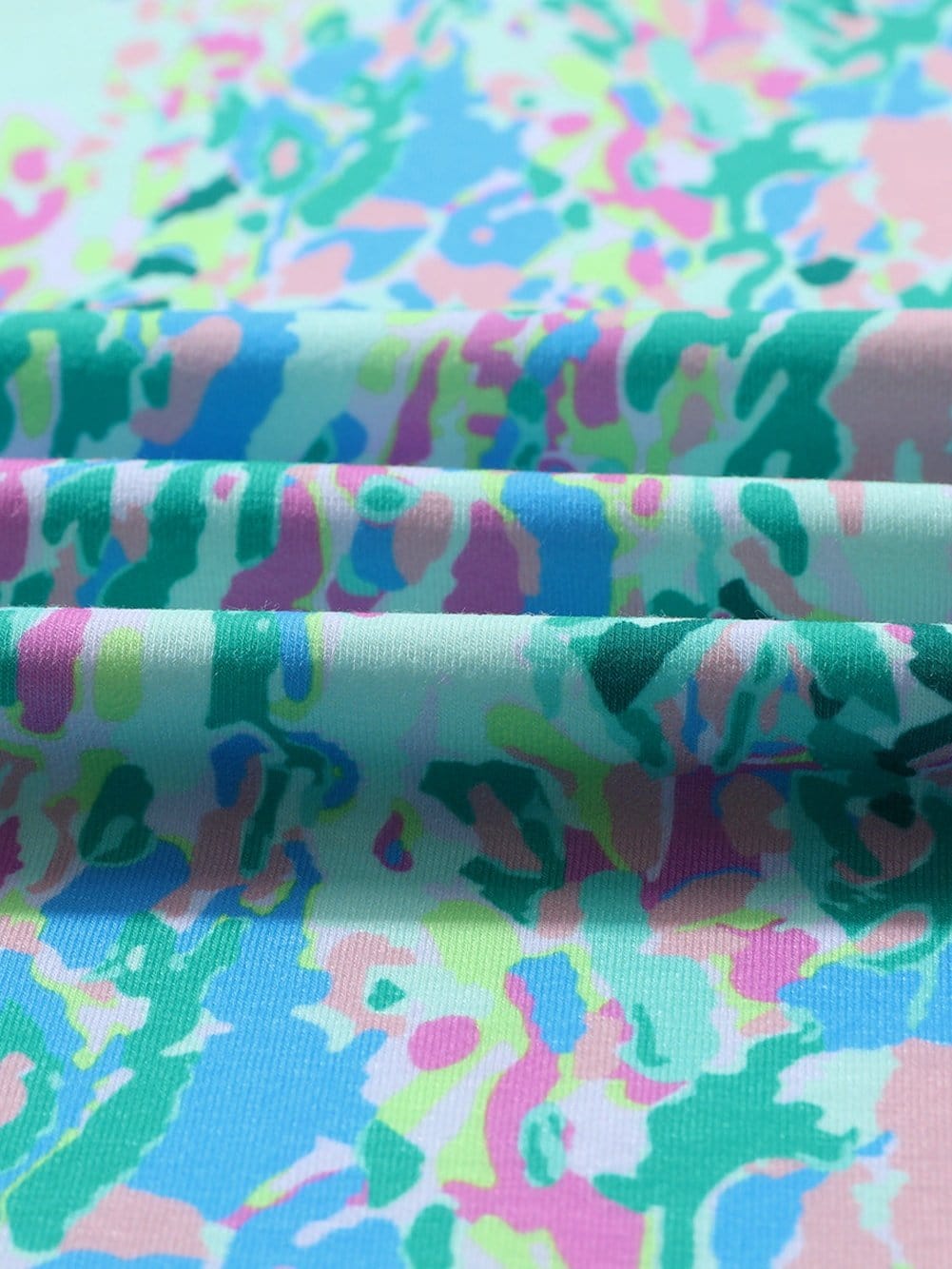 Green Floral Painted Loose Fit Tee