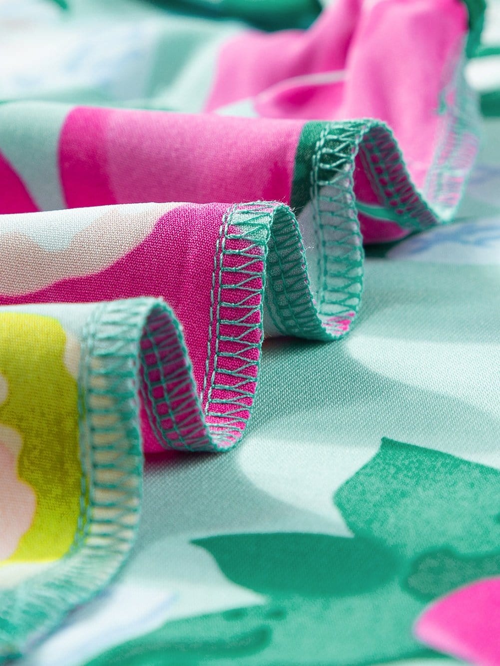 Green Floral Ruched Mini Dress with Sleeveless Design