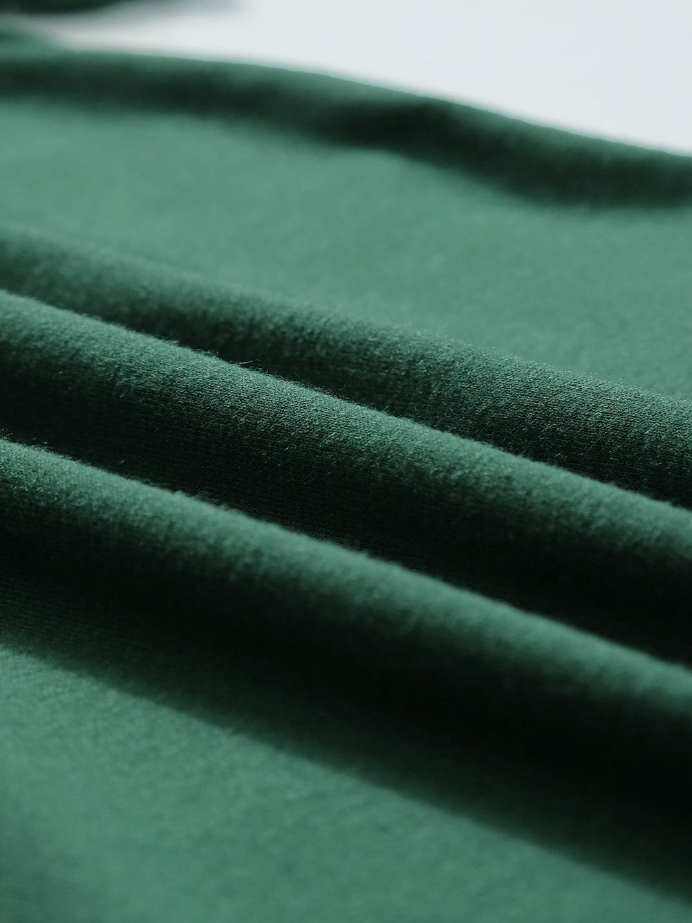 Green Lace Raglan Sleeve Tee with Seamed Detail