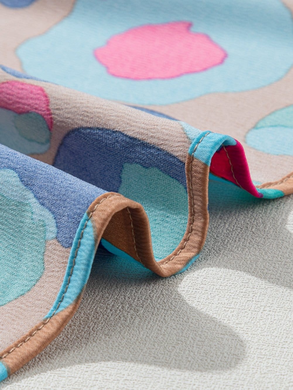 Green Leopard Print Ruffled Mini Dress with Bubble Sleeves