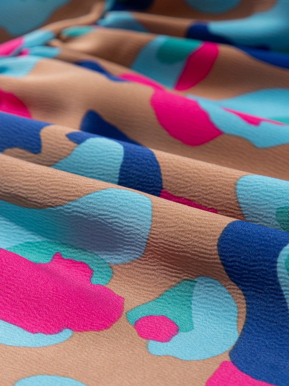 Green Leopard Print Ruffled Mini Dress with Bubble Sleeves