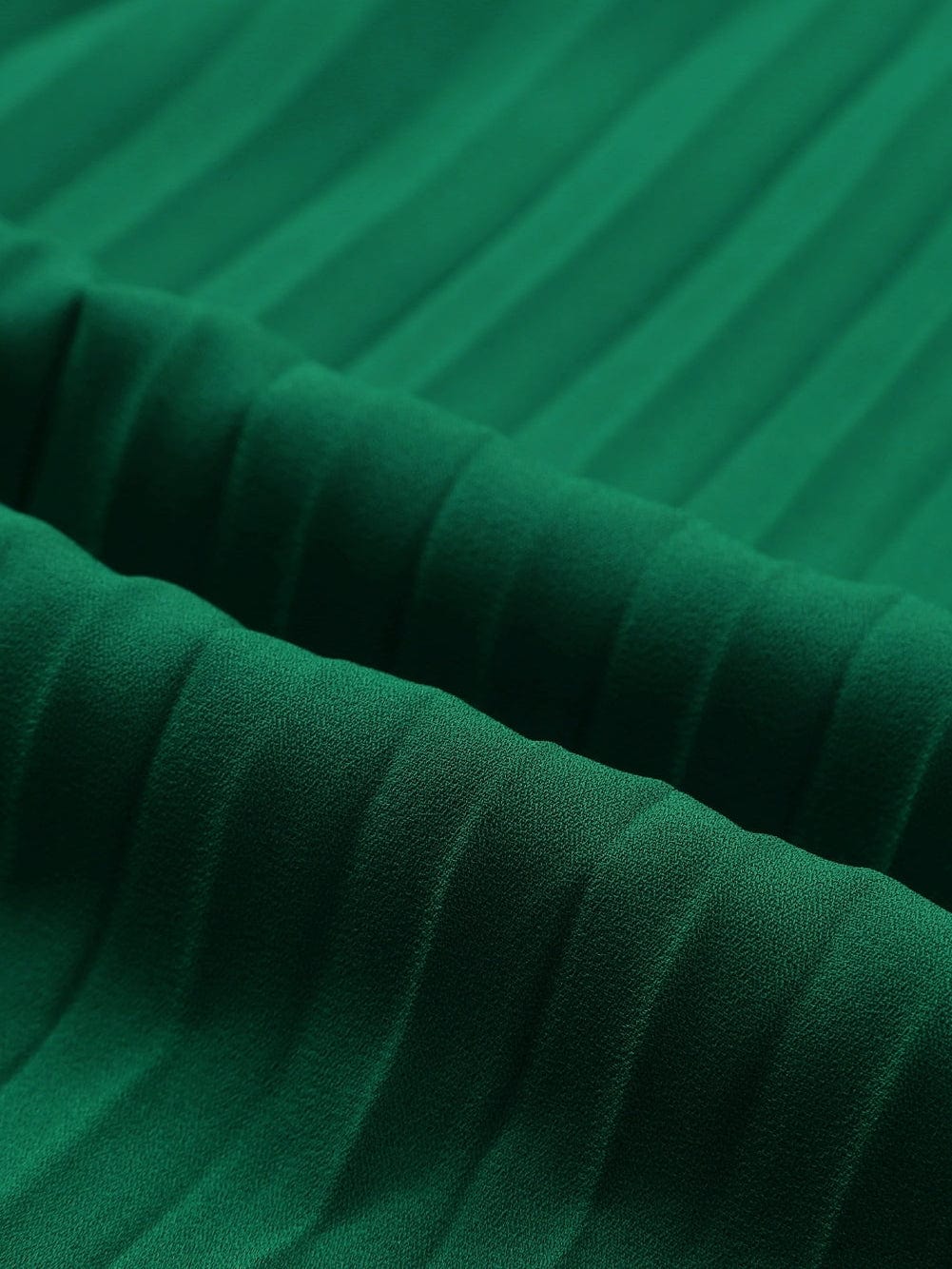 Green Pleated Halter Neck Wide Leg Jumpsuit with Stylish Belt