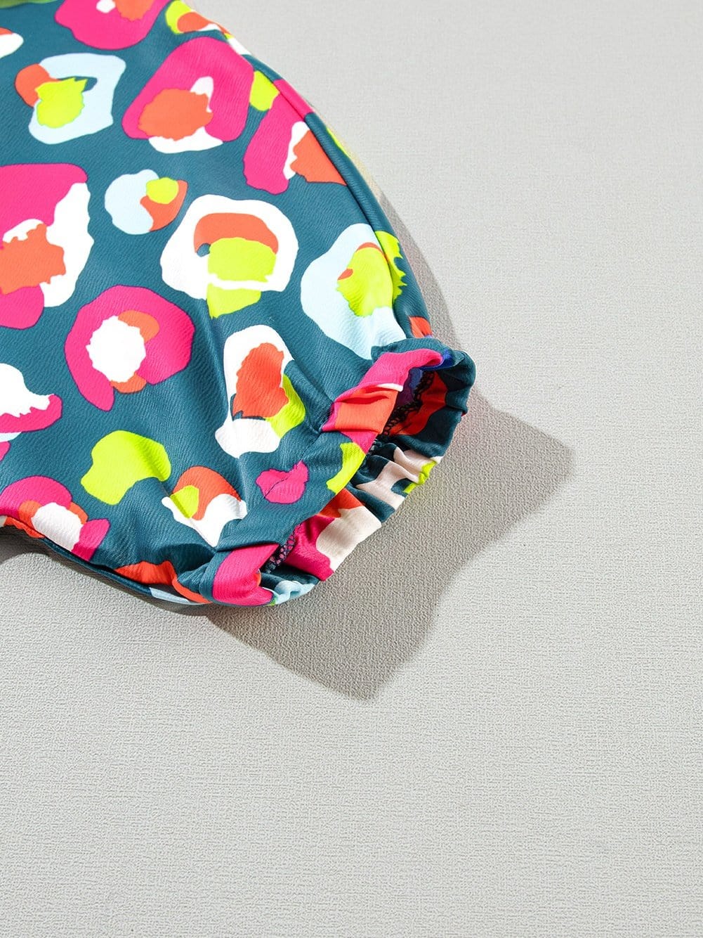 Green Polka Dot Printed Collared Neck Half Sleeve Shift Dress