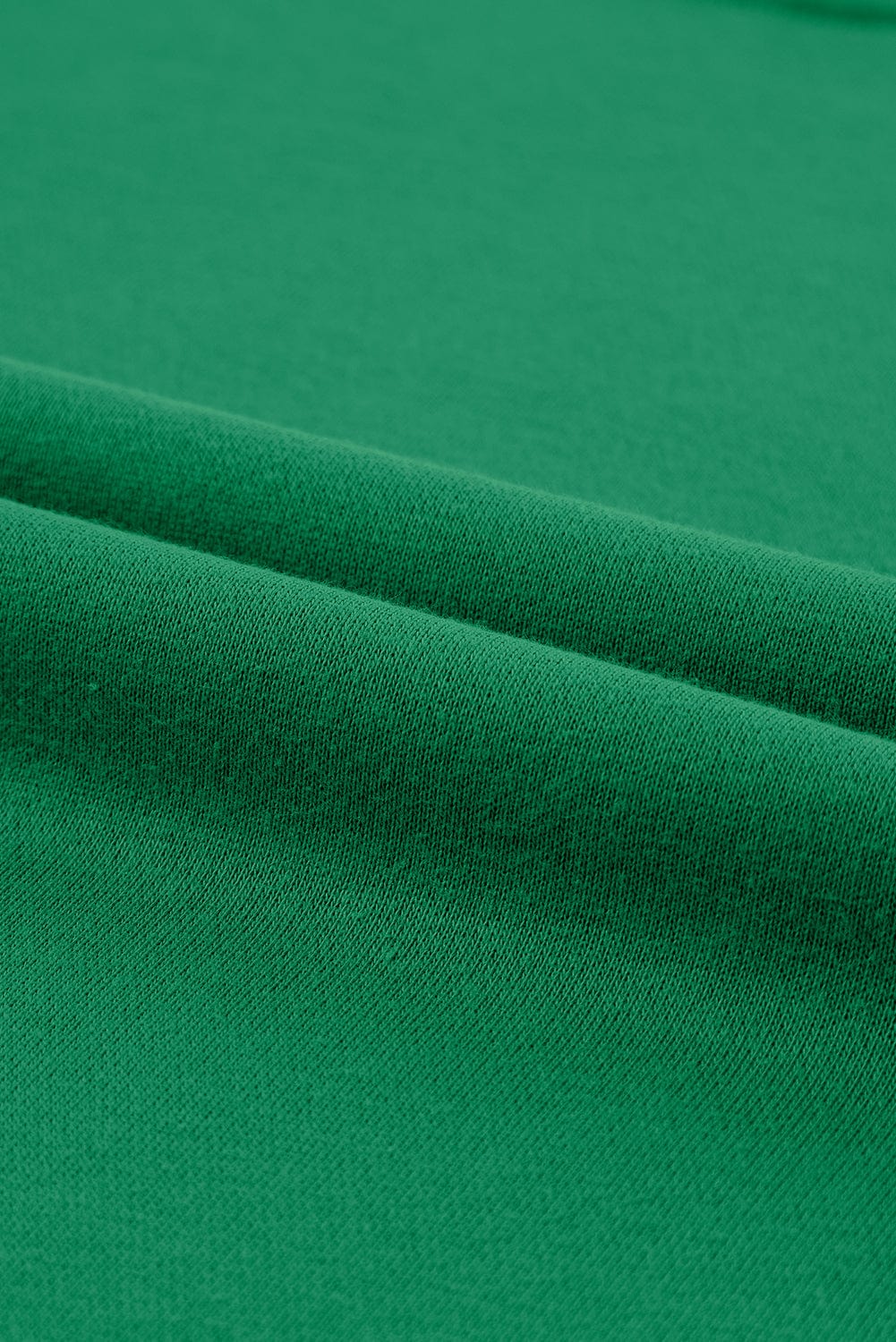 Green Raglan Sleeve Sweatshirt with Round Neck