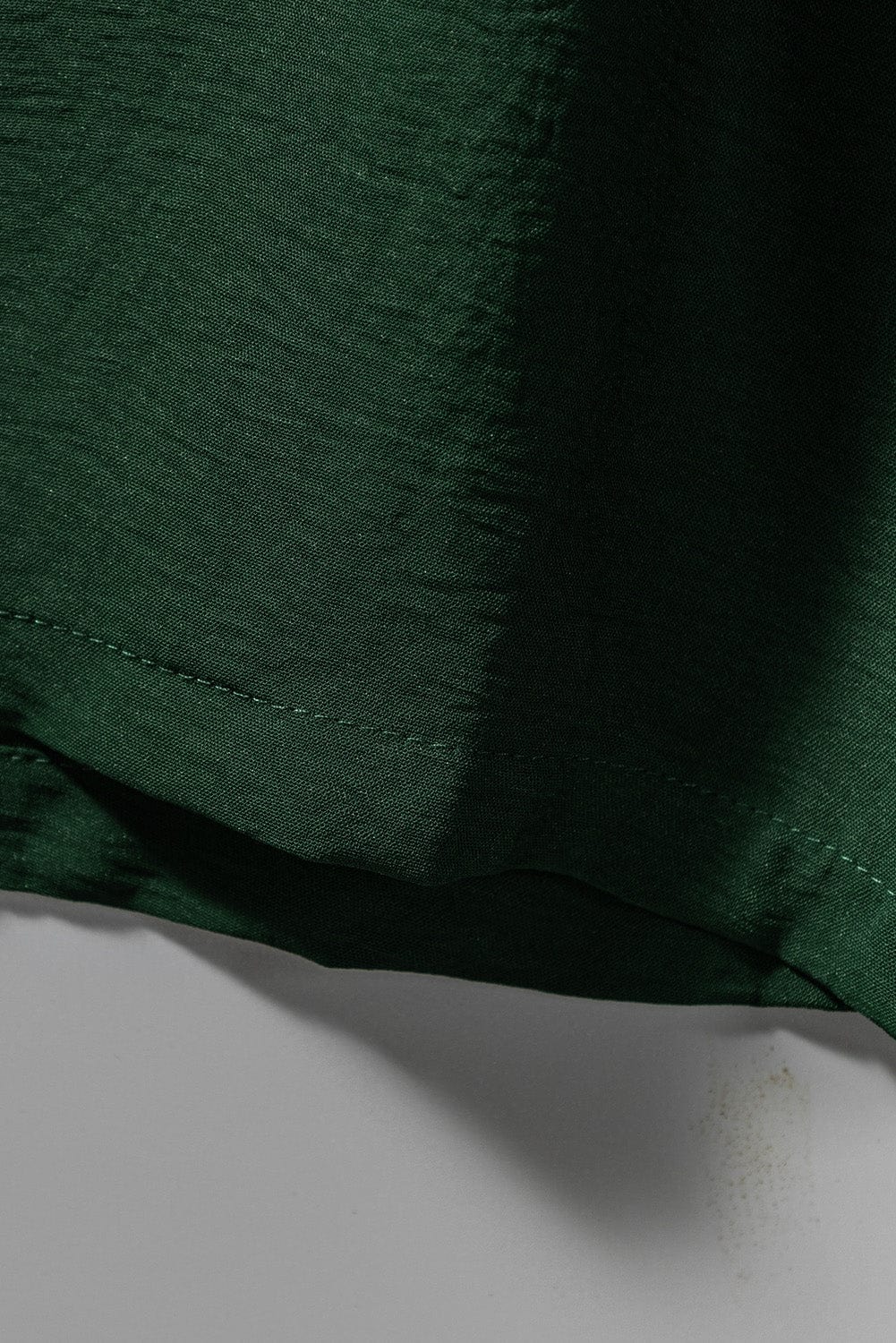 Green Smocked Sleeveless Jumpsuit with Wide Leg and Pockets