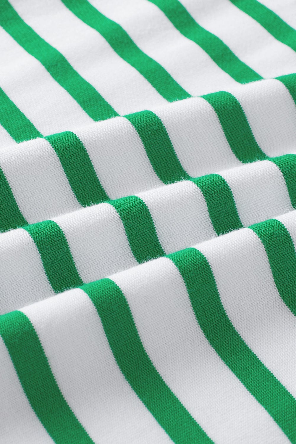 Green Striped Puff Sleeve Southern Belle Tee