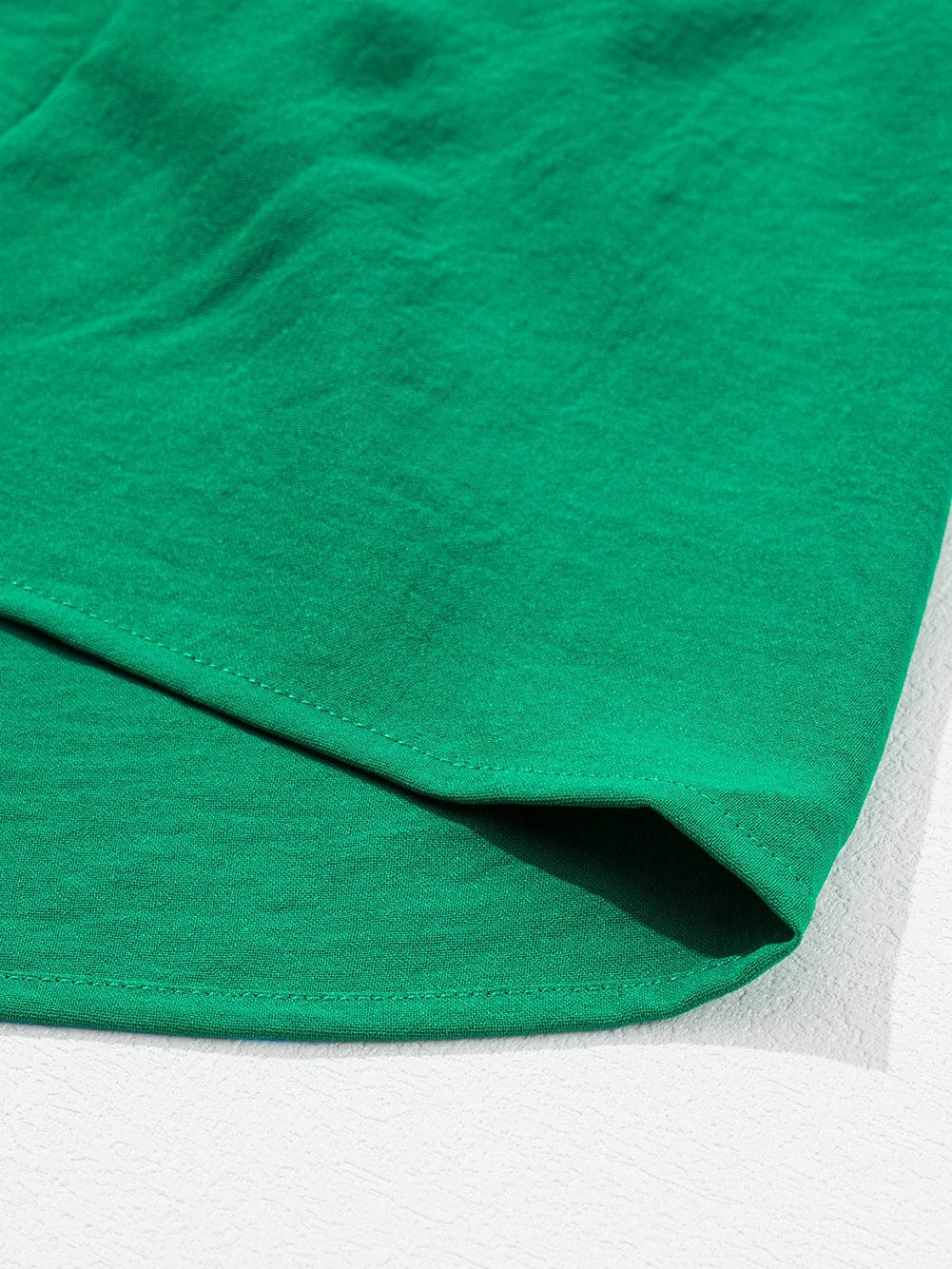 Green V Neck Ruffle Tiered Mini Dress - Stylish Choice for a Chic Ensemble