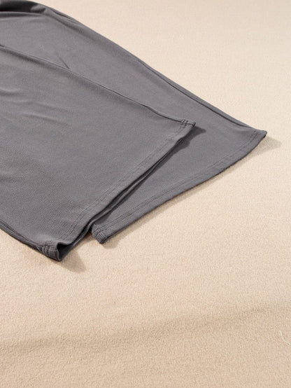 Grey A-Line Cinched Waist Sleeveless Jumpsuit