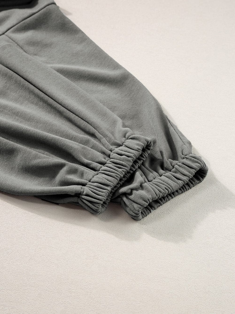 Grey Cap Sleeve Drawstring Jumpsuit with Open Back