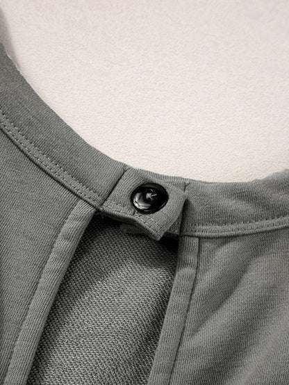 Grey Cap Sleeve Drawstring Jumpsuit with Open Back