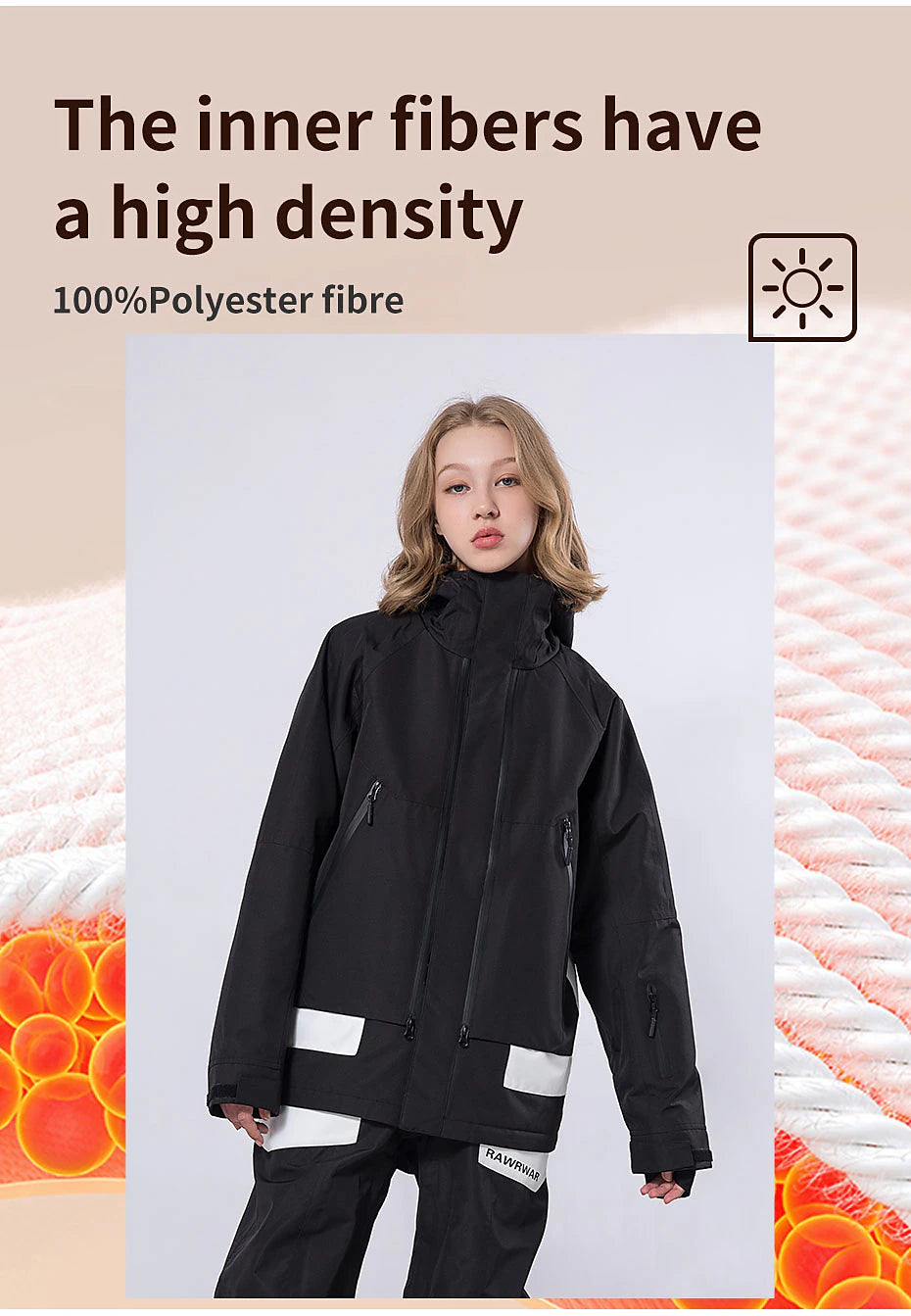 Men's Women's Ski Jacket Outdoor Winter Thermal Warm Waterproof Windproof Breathable Jacket for Snowboarding Ski Winter Sports