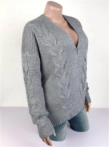 Women's Cardigan Knitted Solid Color Basic Casual Chunky Long Sleeve Loose Sweater Cardigans Hooded Open Front Fall Winter Wine Dusty Rose Gray