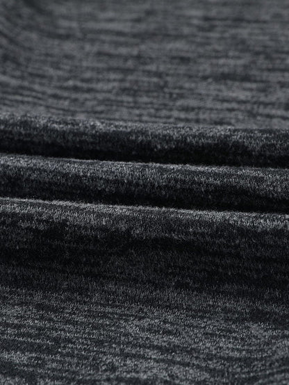 Heather Black V-Neck Drawstring Waist Jumpsuit