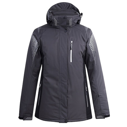 Men's Women's Hoodie Jacket Ski Jacket Outdoor Winter Thermal Warm Adjustable Waterproof Windproof Detachable Hood Windbreaker Winter Jacket for Skiing Camping / Hiking Snowboarding Ski