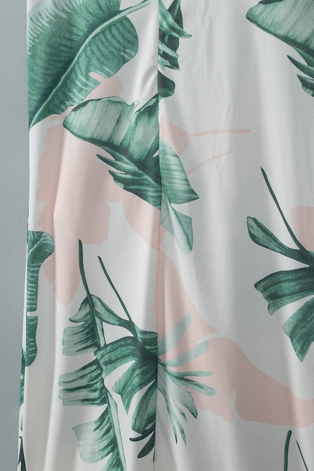 High Neck Floral Print Tie Long Sleeve Dress