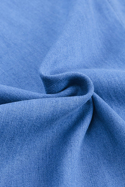 High Rise Tencel Wide Leg Jeans with Pockets