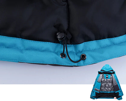 Men's Women's Hoodie Jacket Ski Jacket Outdoor Winter Thermal Warm Adjustable Waterproof Windproof Detachable Hood Windbreaker Winter Jacket for Skiing Camping / Hiking Snowboarding Ski