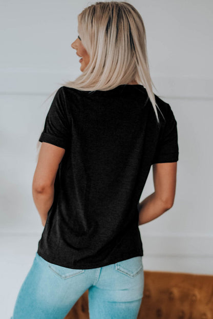 Holly Jolly Christmas Sparkle Graphic T-Shirt