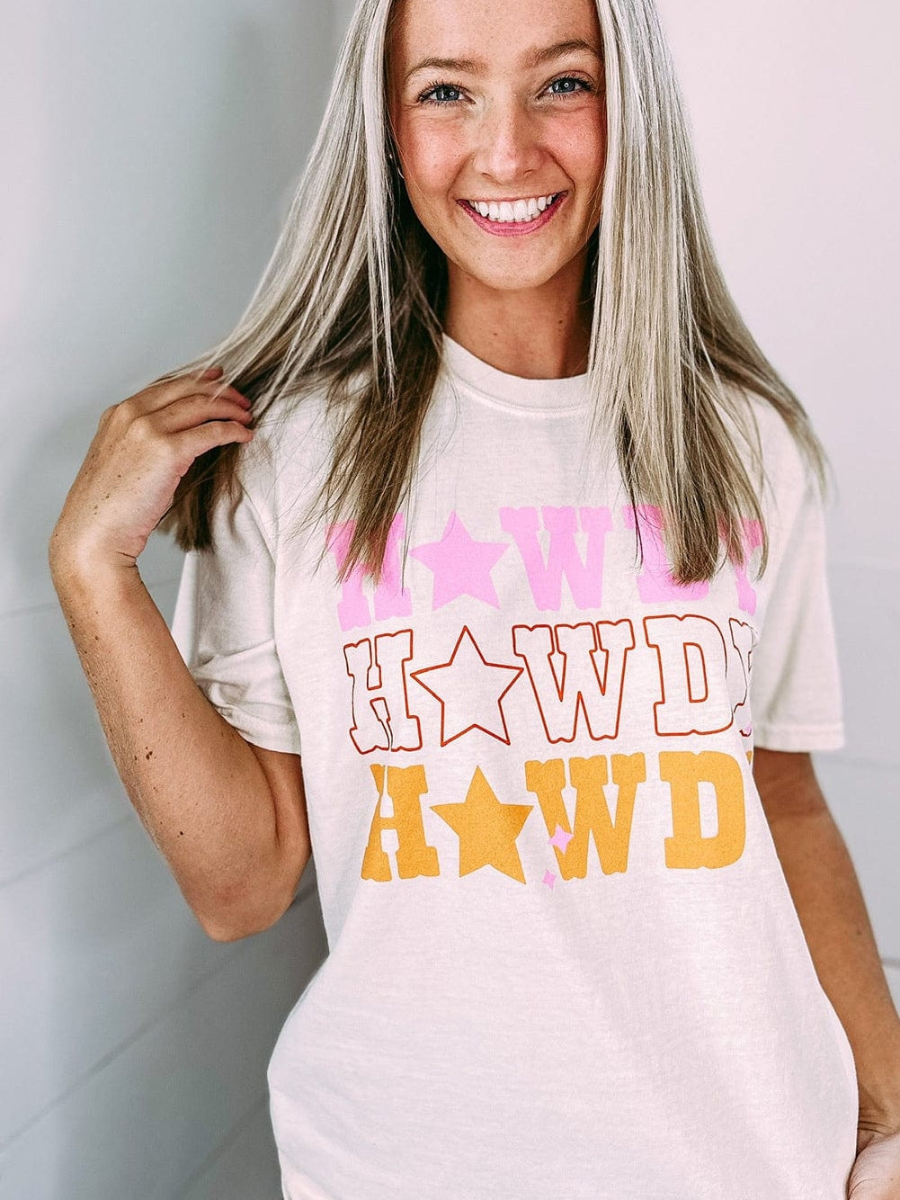 HOWDY Star Print Western Graphic Tee