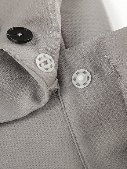 Women's Dress Pants Spandex Plain Grey Black Elegant High Waist Full Length Office / Career Street Fall Winter