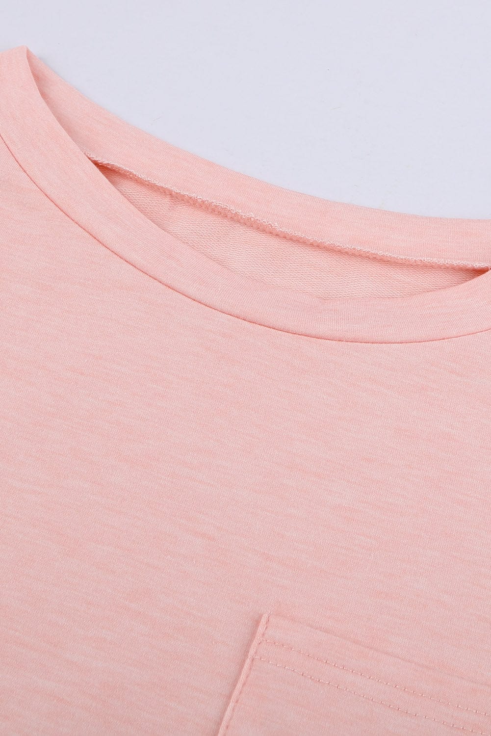 Hypnotic Knit Pocket Tee with Cap Sleeves