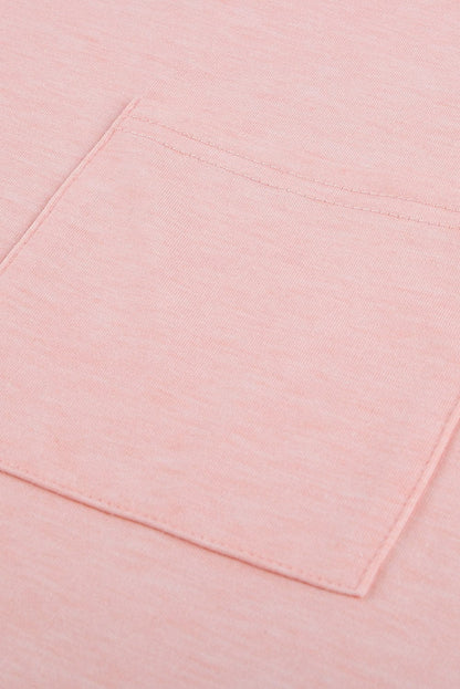 Hypnotic Knit Pocket Tee with Cap Sleeves