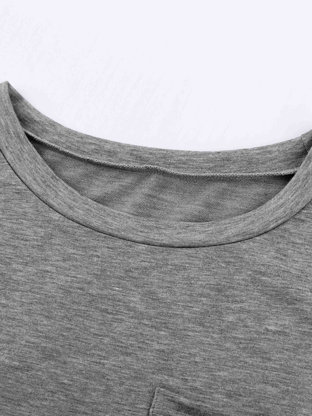 Hypnotic Knit Pocket Tee with Side Slits