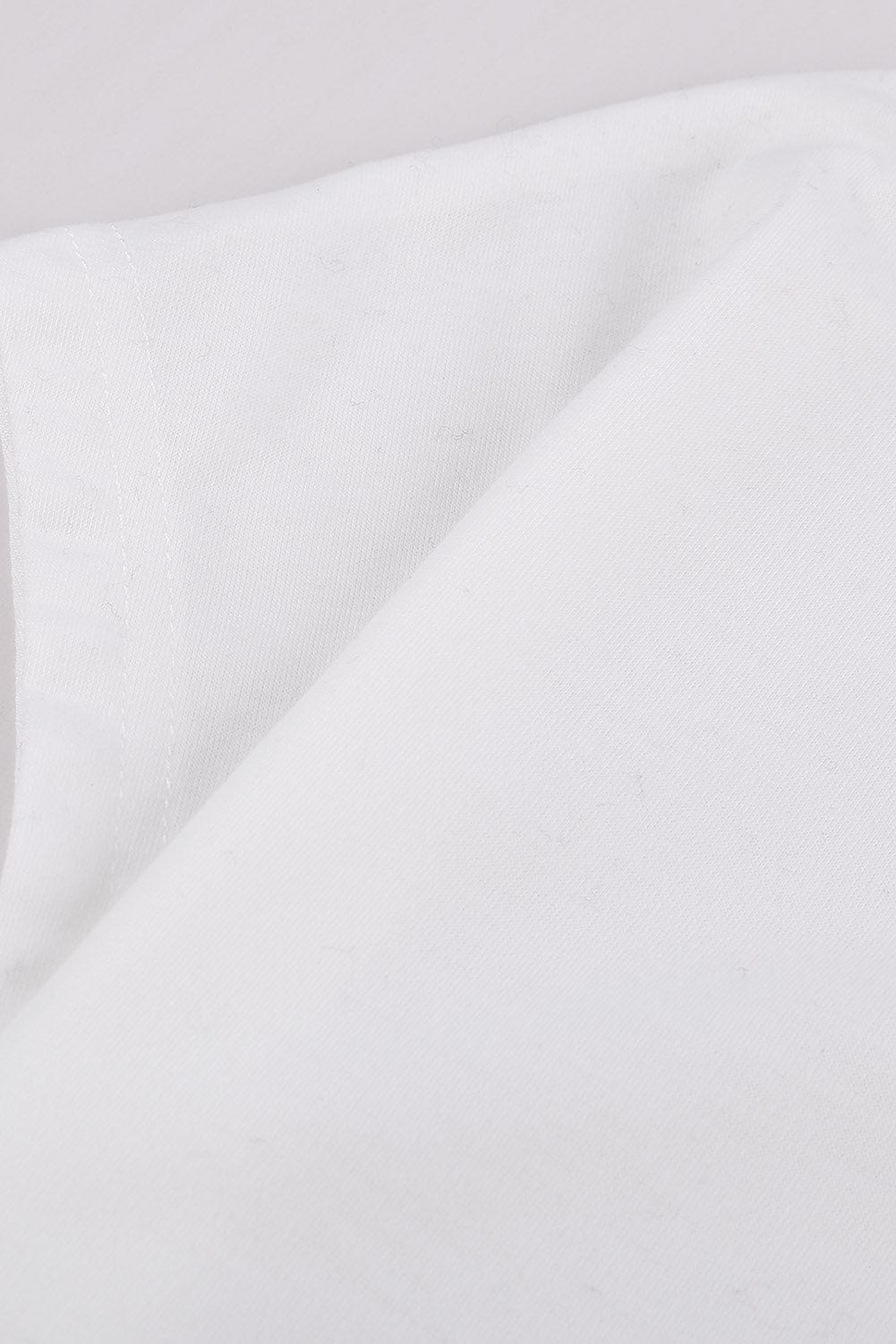 Hypnotic Knit White Tee with Pocket Detail