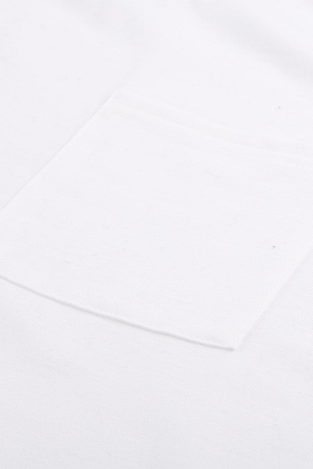 Hypnotic Knit White Tee with Pocket Detail