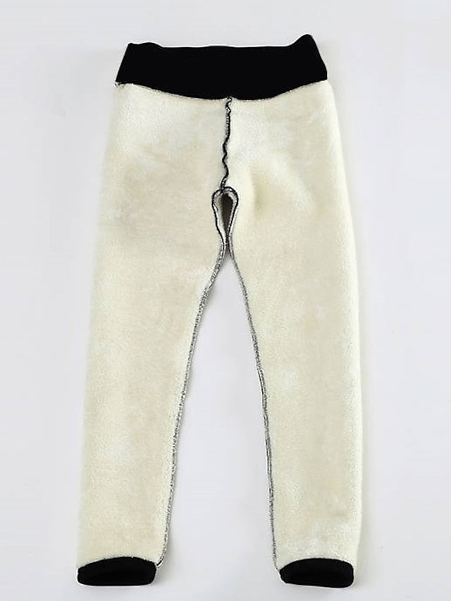 Fleece Lined Leggings For Women high elastic warm thick soft skinny high waisted Yoga Pants Winter Workout integrative for plus size - LuckyFash™