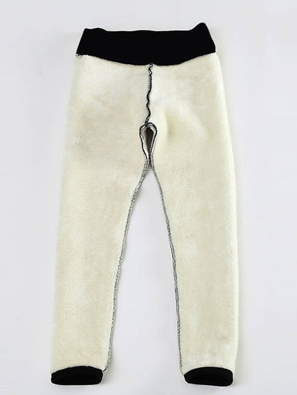 Fleece Lined Leggings For Women high elastic warm thick soft skinny high waisted Yoga Pants Winter Workout integrative for plus size - LuckyFash™